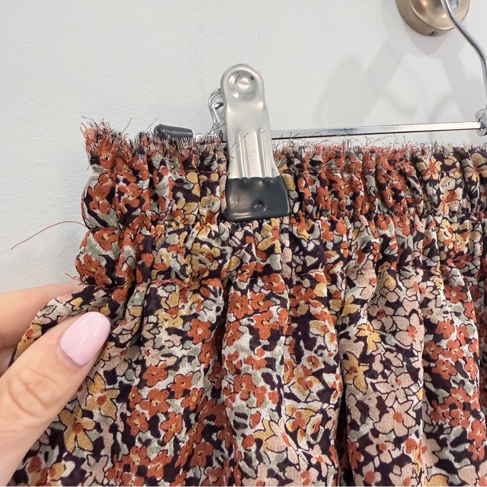 LoveShackFancy Multicolor Ruffle Mini Skirt - Picture 4 of 6